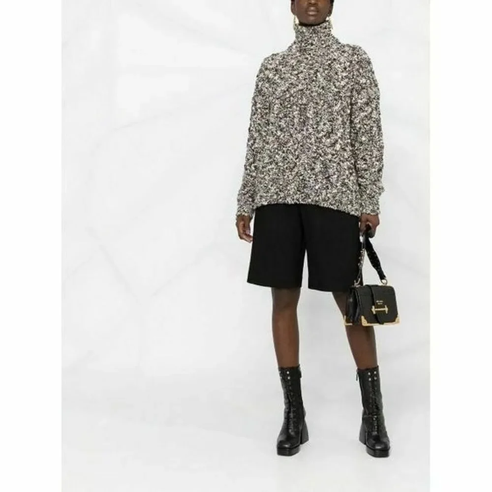 Dolce & Gabbana cable-knit virgin wool-blend‎ jumper Sweater Women's Size 44/8 - Picture 2 of 5